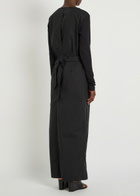 Our Legacy Twisted Wrap-tie Cotton Dress Black