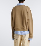 Acne Studios Layered cotton jersey sweatshirt