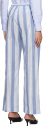 Totême Blue Drawstring Lounge Pants