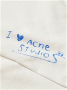 Acne Studios - Exford Scribble Printed Cotton-Jersey T-Shirt - White