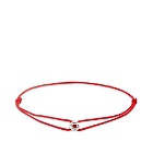 Le Gramme Men's Maillon Polished Cord Bracelet in Red 1g