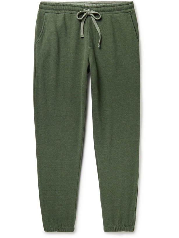 Photo: Hartford - Brushed Cotton, Lyocell, Modal and Wool-Blend Sweatpants - Green