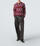 Giorgio Armani Striped wool, cashmere, and silk sweater