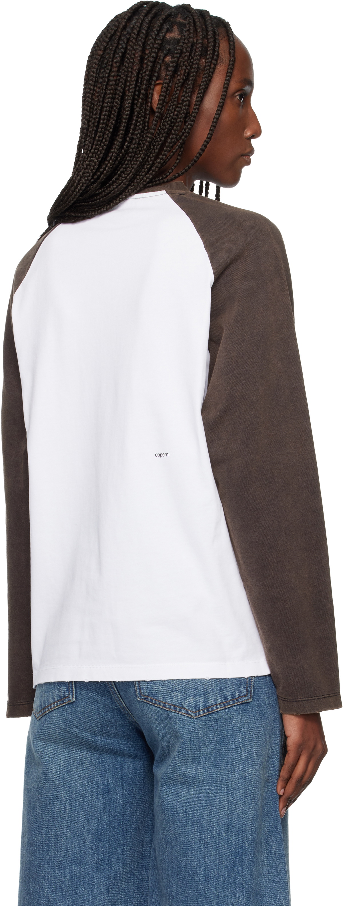 Coperni White & Black Dragon Long Sleeve T-shirt