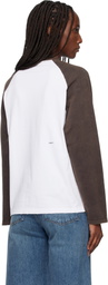 Coperni White & Black Dragon Long Sleeve T-shirt