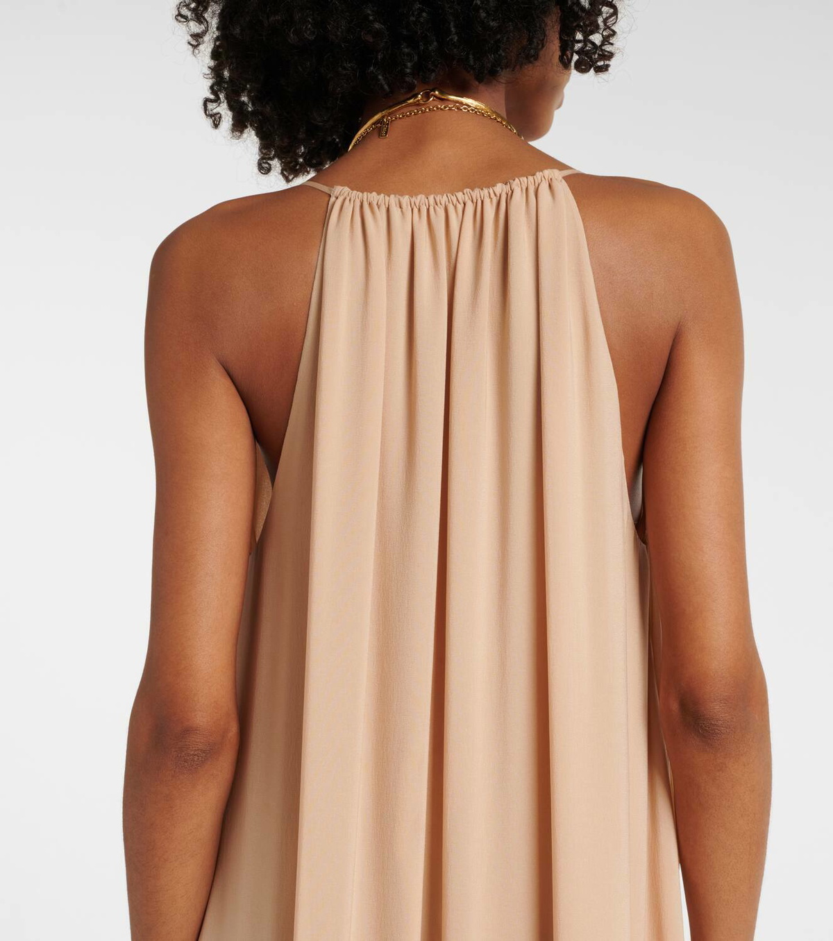 Chlo Ruffled silk maxi dress Chloe