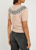 Frame Fair Isle Cashmere top Pink