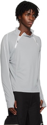 CMMAWEAR Gray Dual Zip Long Sleeve T-Shirt