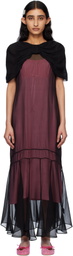 Simone Rocha Black Extended Bow Multi-Seam Maxi Dress