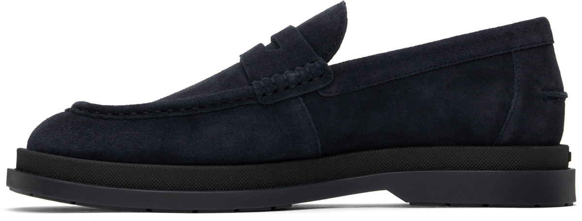 Hugo Navy Suede Loafers