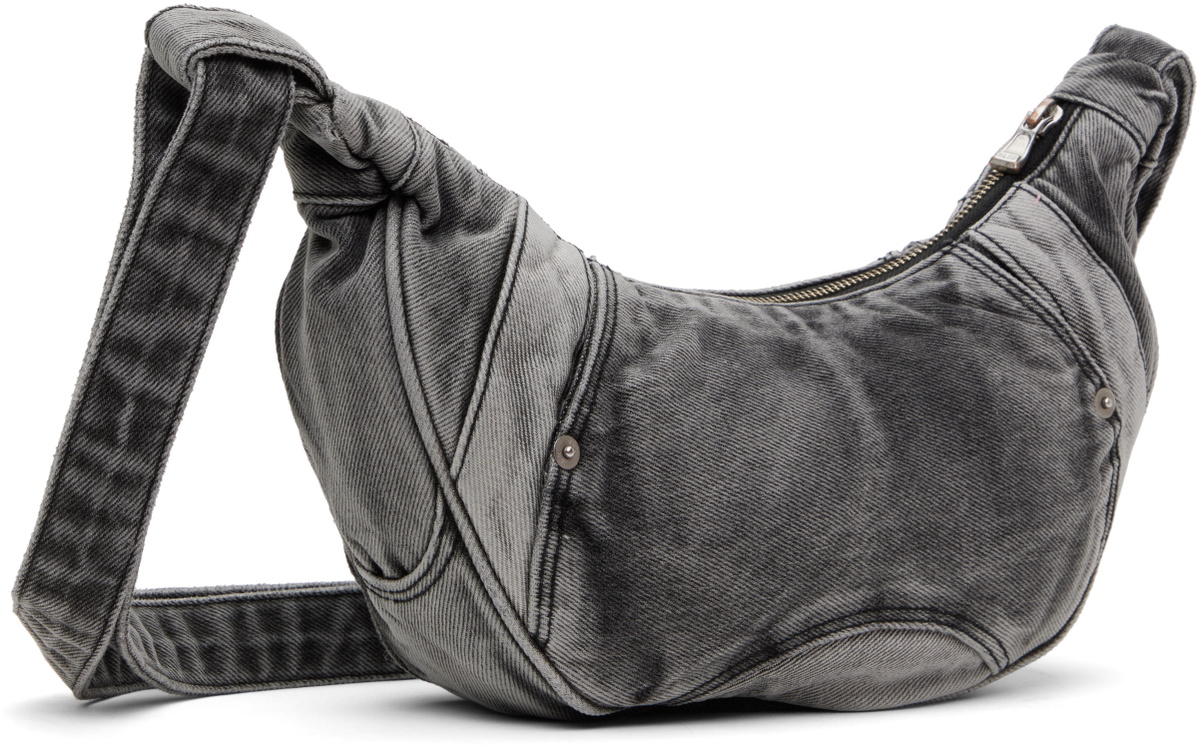 XLIM Gray Denim Messenger Bag