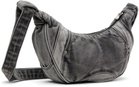 XLIM Gray Denim Messenger Bag