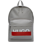 Hugo Grey Logo Backpack