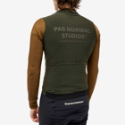 Pas Normal Studios Men's Mechanism Thermal Long Sleeve Jersey in Dark Olive/Army Brown