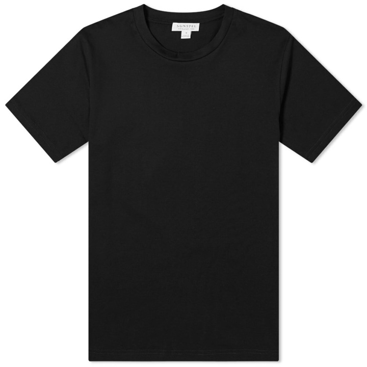 Photo: Sunspel Men's Organic Riviera T-Shirt in Black