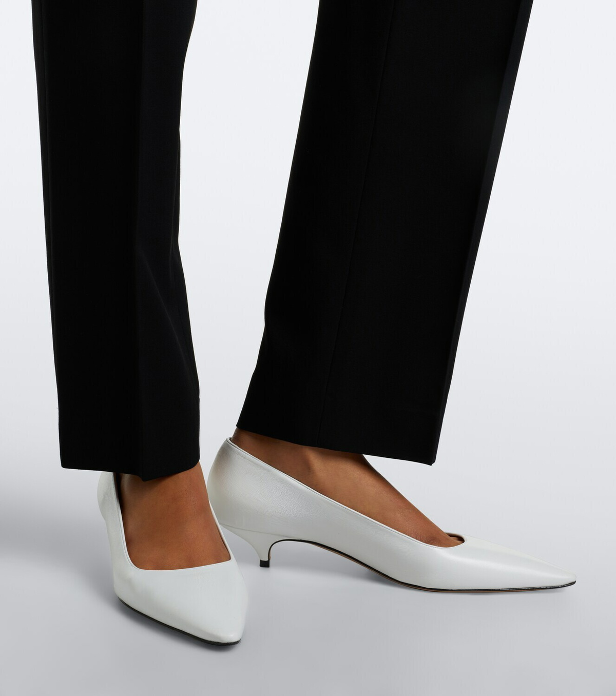 The Row Liisa leather pumps