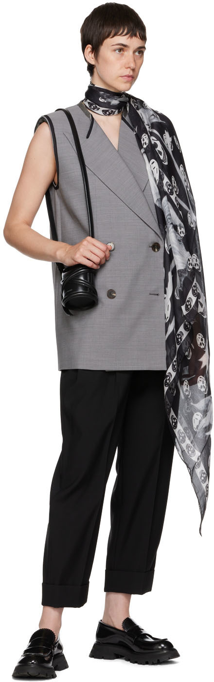 Alexander McQueen Gray Wool Vest