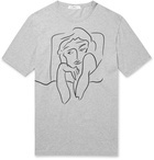 Mr P. - MR PORTER Health In Mind Printed Cotton-Jersey T-Shirt - Gray