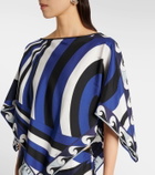 Pucci Iride Festa silk twill cape