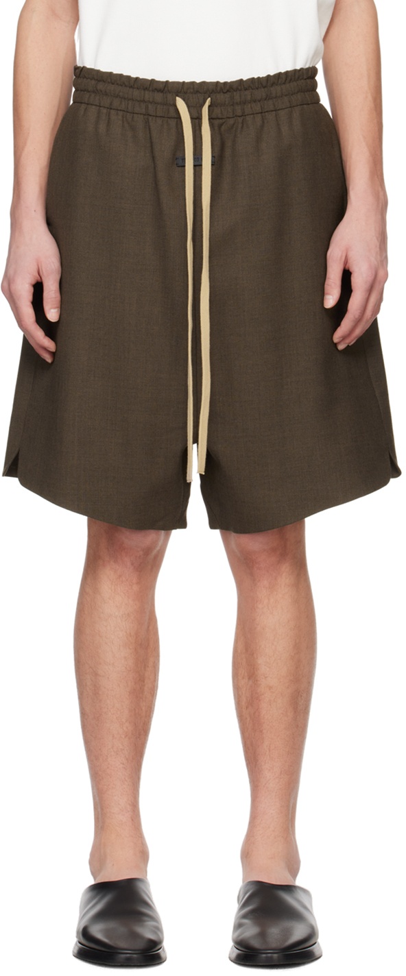 Photo: Fear of God Brown Relaxed Shorts