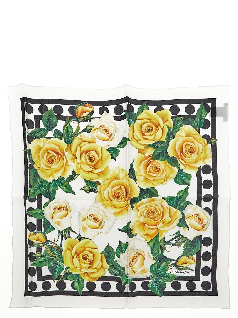 Dolce & Gabbana Blue DG Crown Silk Square Men Foulard Scarf main image 1