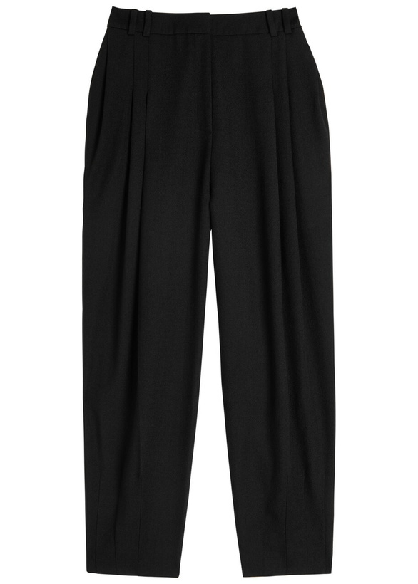 Photo: Tove Robena Pleated Wool Trousers Black