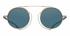Matsuda M3154 - Brushed Gold / Blue Grey Sunglasses