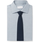 Kingsman - Turnbull & Asser Blue Warwick Cotton-Herringbone Shirt - Blue