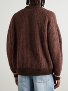 A Kind Of Guise - Ribbed-Knit Virgin Wool-Blend Cardigan - Brown
