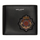 Saint Laurent Black Logo Badge Bifold Wallet