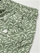 Atalaye - Hobekia Mid-Length Printed Recycled Swim Shorts - Green
