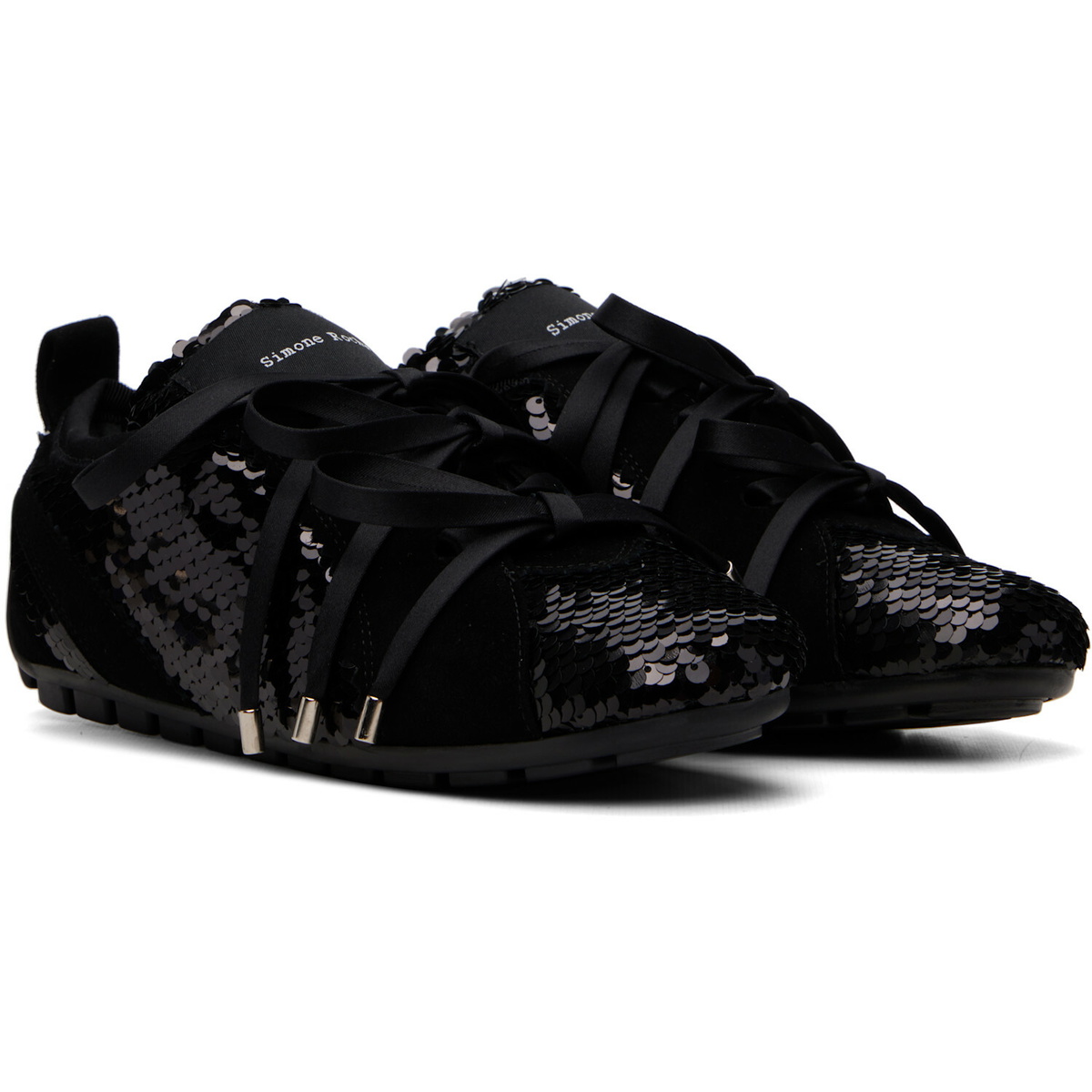 Simone Rocha Black Ballerina Grip Trainer Sneakers