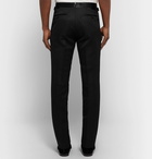 TOM FORD - Shelton Satin-Trimmed Wool, Mohair and Silk-Blend Tuxedo Trousers - Men - Black