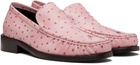 Acne Studios Pink Leather Loafers