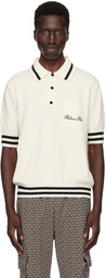 Balmain Off-White 'Balmain Signature' Polo