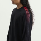 Y-3 Men's Oversized Gradient Stripes Long Sleeve T-Shirt in Black