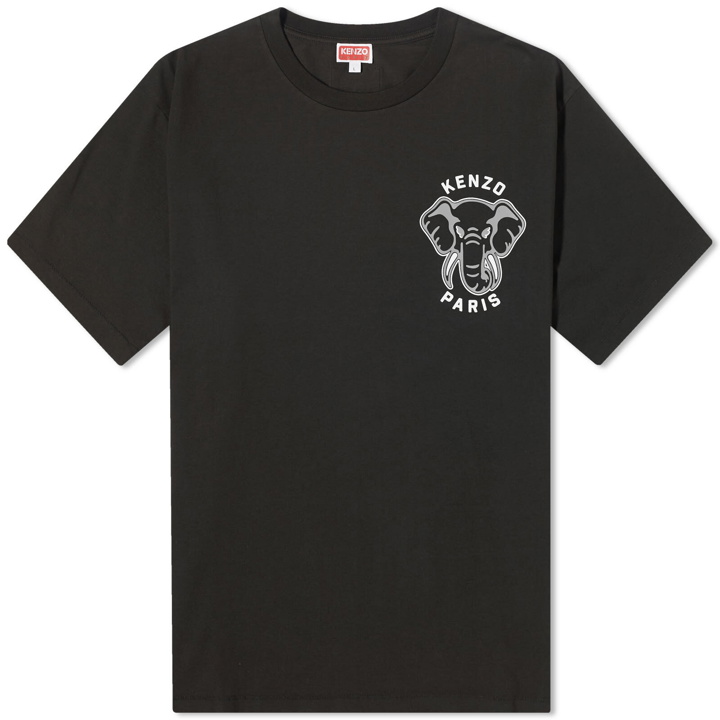 Photo: Kenzo Paris Men's Kenzo Elephant Classic T-Shirt in Black