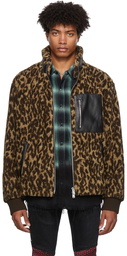 AMIRI Polar Fleece Printed Leopard Jacket