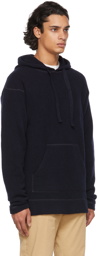 Officine Générale Navy Wool Olivier Hoodie