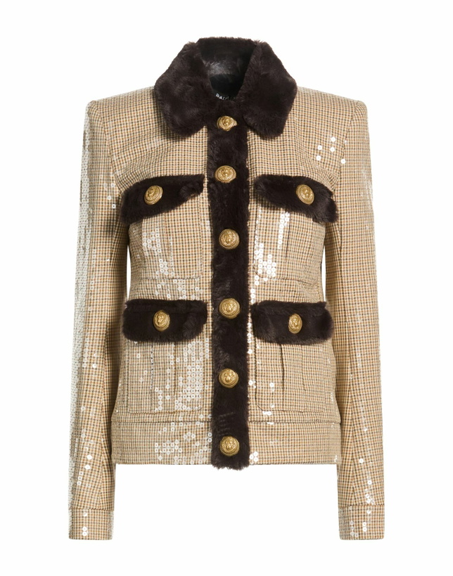Photo: Balmain Womens Jacket in Beige