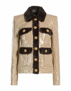 Balmain Womens Jacket in Beige