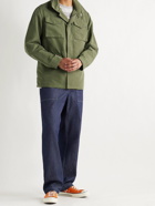 NN07 - Brushed-Jersey Field Jacket - Green