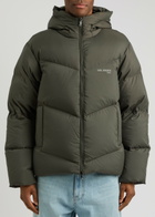 Axel Arigato Logo Quilted Shell Jacket Dark Grey
