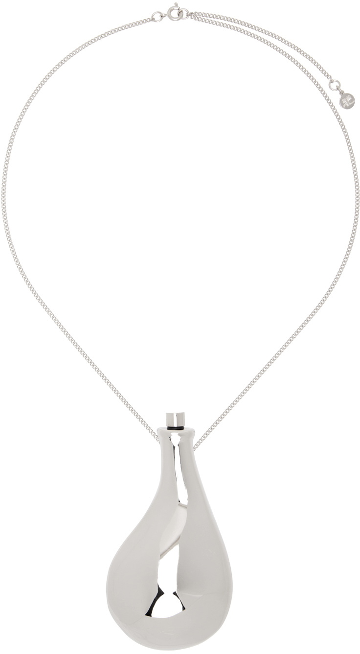 Courrèges Silver Liquid Metal Necklace