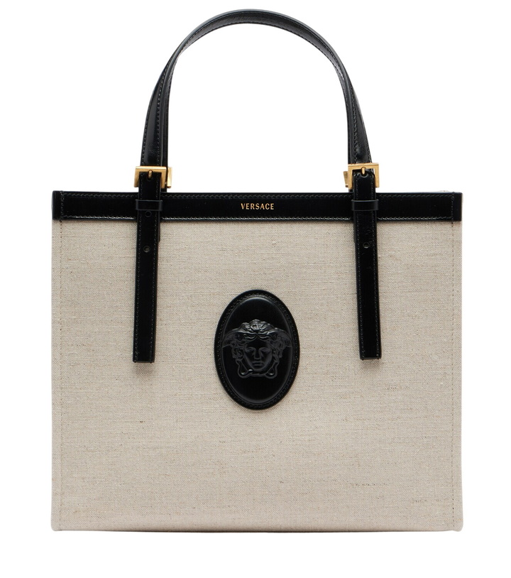 Photo: Versace Rivière Small canvas tote bag