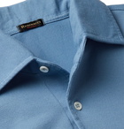 Rubinacci - Cotton-Piqué Polo Shirt - Blue