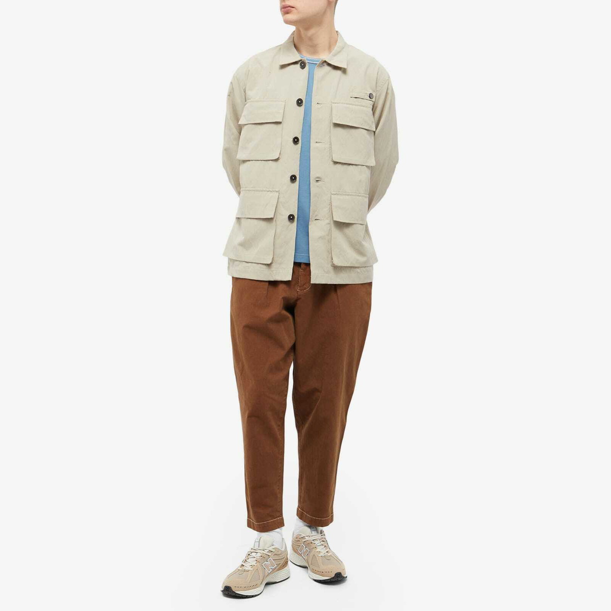 Universal Works Men s Photographers Jacket In Sand Universal Works