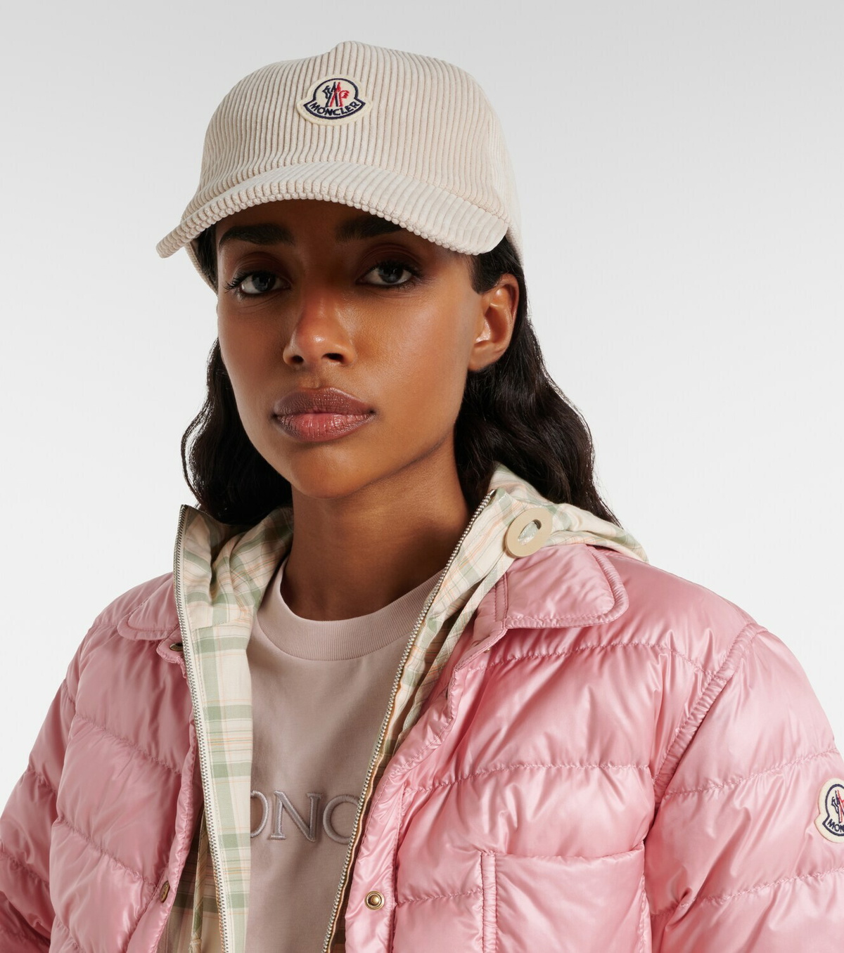 Moncler Logo corduroy baseball cap