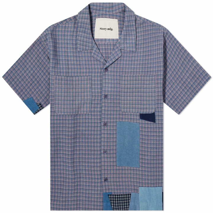 Photo: Story mfg. Men's PA Vacation Shirt in Check Scarecrow