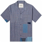 Story mfg. Men's PA Vacation Shirt in Check Scarecrow